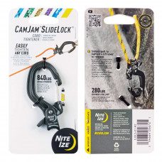 Mosquetão com tensor de corda Nite Ize CamJam SlideLock Rope Tightener Pequeno