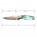 Canivete Manual Master Cutlery Elk Ridge ER-2010DM Aço Damasco