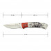 Canivete Manual Master Cutlery Elk Ridge ER-2012 BR Drop Point