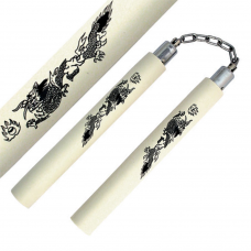 Nunchaku revestido de espuma branco