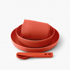 STS-ACK037051-120820 - PASSAGE DINNERWARE SET - [1P] [7 PIECE] - ORANGE - STS-ACK037051-120820 - CONJUNTO PLASTICO DE JA Novo
