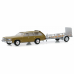 Miniatura Greenlight Hitch & Tow Serie 18 1977 Pontiac Lemans Safari 1/64 Cáqui