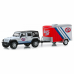 Miniatura Greenlight Hitch & Tow Serie 18 2015 Jeep Wrangler STP 1/64 Branco