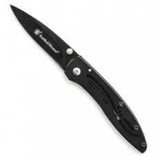 Canivete Smith & Wesson com tala em aço inox. 
