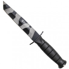 Faca Smith & Wesson Busca e Resgate camuflada, empunhadura em polimero Acompanha bainha.