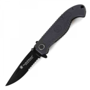 Canivete Smith & Wesson com tala emborrachada. - CKTACBSD