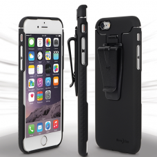 Capa rígida para iPhone SE2 / 8 / 7 / 6s / 6 com clip para bolso cor preta Nite Ize