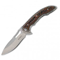 Canivete CRKT Fossil com sistema IKBS e empunhadura em G10. 