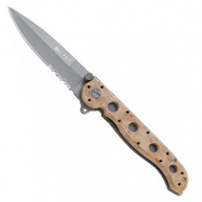 Canivete CRKT com AutoLAWKS e empunhadura em FRN na cor deserto. 