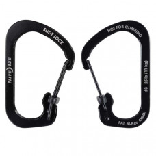 Mosquetão Nite Ize SlideLock Carabiner #3 em aço inox preto