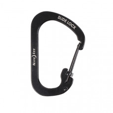 Mosquetão Nite Ize SlideLock Carabiner #4 em aço inox preto