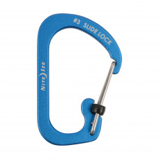 Mosquetão Nite Ize SlideLock Carabiner #3 em alumínio azul