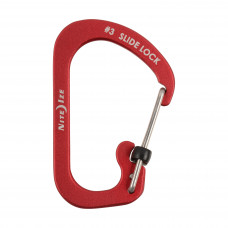 Mosquetão Nite Ize SlideLock Carabiner #3 em alumínio vermelho