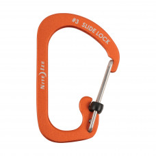 Mosquetão Nite Ize SlideLock Carabiner #3 em alumínio laranja