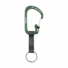 Chaveiro de alumínio Nite Ize SlideLock Key Ring verde oliva