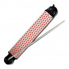 Suporte p/ afiação guiada DMT Aligner Stone Holder p/ pedras de 4″ c/ pedra de afiação DMT Dia-Sharp 4″ fina (600)