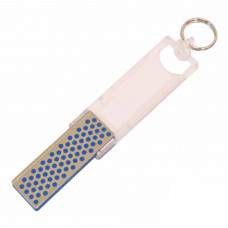 Pedra de afiação portátil DMT Diamond Angler Mini-Sharp 2½″ grossa (325) c/ afiador de anzol