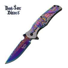 Canivete Dark Side Blades by Master Cutlery abertura assistida DS-A063RB