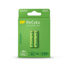 Pilha Recarregável GP ReCyko c/ 2 AAA NiMH 950mAh 1,2V