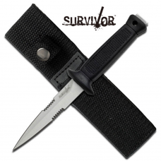 Faca adaga Survivor outdoor com serrilhado