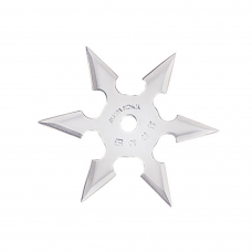 Estrela de arremesso shuriken 6 pontas aço inox