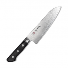 Faca Santoku Kanetsune aço VG-10 Damasco com 33 camadas cabo em Plywood