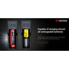 Carregador Klarus K1 com USB