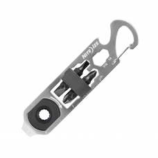 Ferramenta multifuncional Nite Ize DoohicKey Ratchet Key Tool com catraca em aço inox