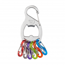 Chaveiro Nite Ize KeyRack+ S-Biner em aço inox