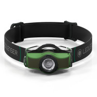 Lanterna de cabeça Ledlenser MH4 400 lúmens preto/verde recarregável