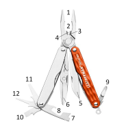 Alicate Leatherman Juice S2 Laranja Cinnabar Orange 