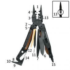 Alicate Leatherman MUT EOD com bainha MOLLE Coyote Tan