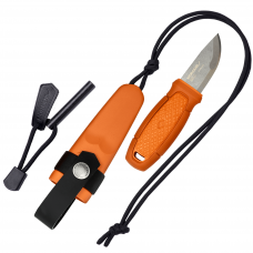 Faca Morakniv Eldris (S) laranja queimado  c/ Fire Kit