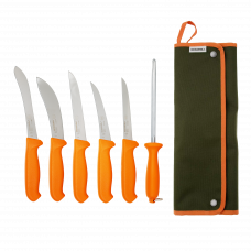 Conjunto de facas Morakniv Hunting c/ chaira e estojo