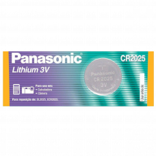 Bateria de Lítio Panasonic Botão CR2025 3V