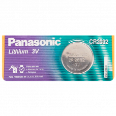 Bateria de Lítio Panasonic Botão CR2032 3V