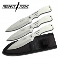 Conjunto com 3 facas de arremesso Perfect Point spyder bowie