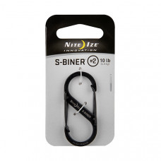 Mosquetão Nite Ize S-Biner #2 em aço inox preto