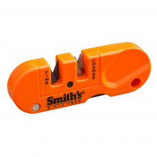 Afiador Smith's Pocket Pal de ângulo pré-definido e etapas grossa e fina laranja