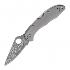 Canivete Spyderco Delica 4 Damascus Titanium