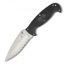 Faca Spyderco Jumpmaster 3 serrilhado com cabo em FRN