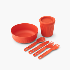 Conjunto de cozinha Sea To Summit Passage laranja c/ 6 peças (plástico)