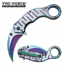 Canivete karambit Tac Force by Master Cutlery abertura assistida TF-952RB