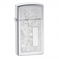 ISQUEIRO ZIPPO SLIM CHROME VENETIAN