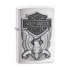 ISQUEIRO ZIPPO HARLEY-DAVIDSON BRUSHED CHROME WING