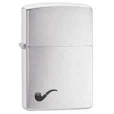 ISQUEIRO ZIPPO PIPE BRUSHED CHROME