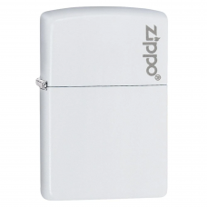 ISQUEIRO ZIPPO WHITE MATTE WITH ZIPPO LOGO