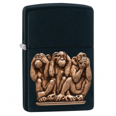 ISQUEIRO ZIPPO THREE MONKEYS