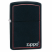 ISQUEIRO ZIPPO CLASSIC BLACK AND RED LOGO