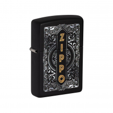 Isqueiro Zippo Design preto fosco